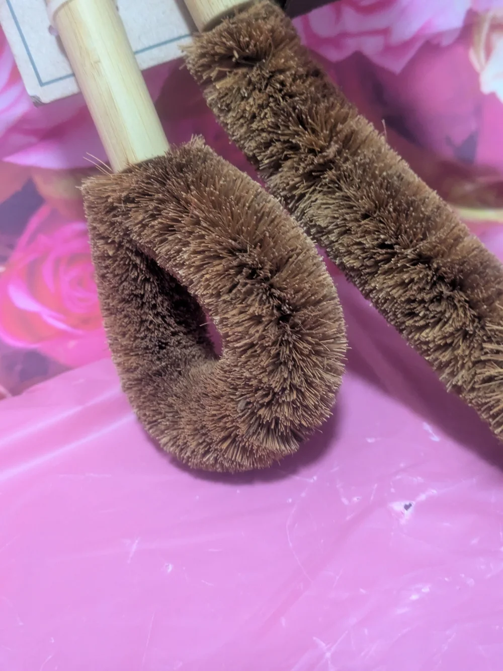 Live Green Sponge & Natural Fiber Cleaning Brushes - Brown